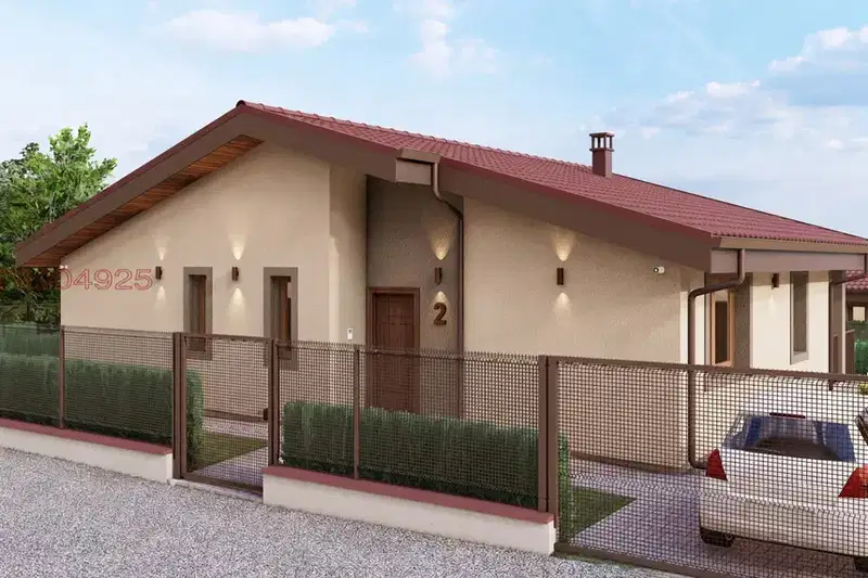 One-story house with 3 bedrooms in s. Dalboki, yard 577 sq m