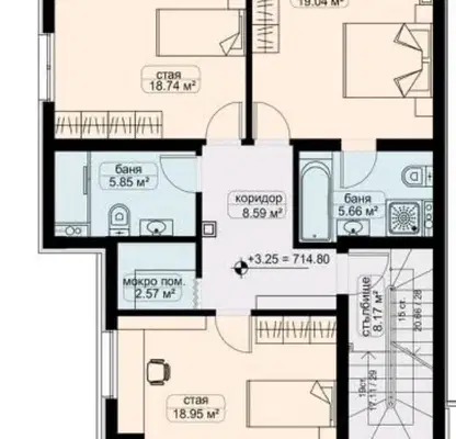 Photo 3 — Modern house with 4 bedrooms and panoramic terrace in Boyana