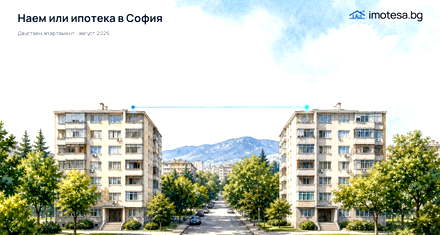 Наем или ипотека в София: сравнение за август 2026