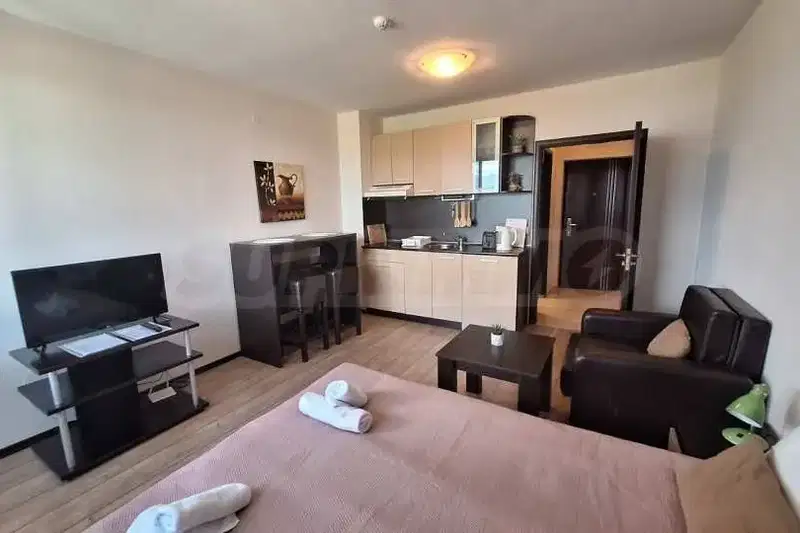 Studio apartment in Bansko with amenities in Alpine Lodge complex