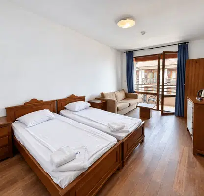 Снимка 3 — Студио апартамент с балкон в Банско, Bellevue Residence