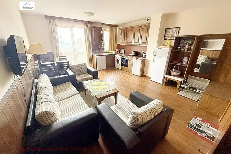 Two-room apartment with mountain view in Bansko