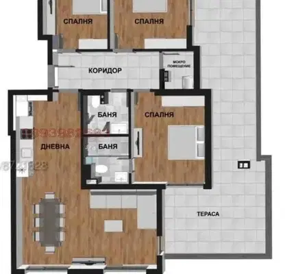 Photo 3 — 4-bedroom apartment in Blagoevgrad, Shirok Centyr