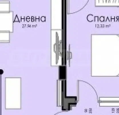 Снимка 2 — Двустаен апартамент в Изгрев, Бургас с тераса