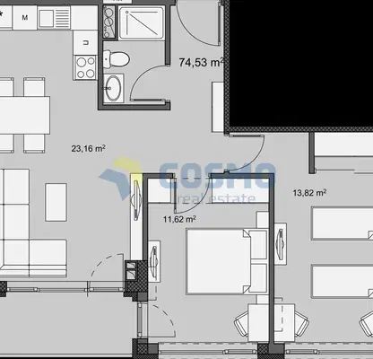 Снимка 3 — 3-стаен апартамент в Изгрев, Бургас с ново строителство