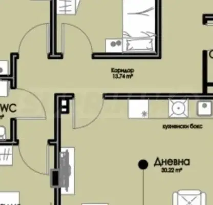 Снимка 2 — 4-стаен апартамент в Изгрев, Бургас с две тераси