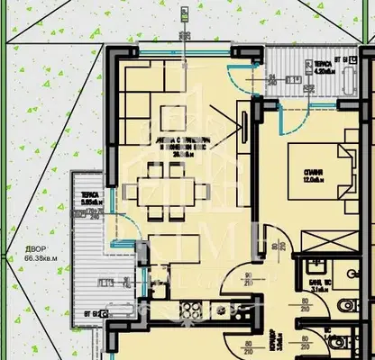 Снимка 2 — Тристаен апартамент 98 кв.м в кв. Мадика, Бургас, тухлено строителство