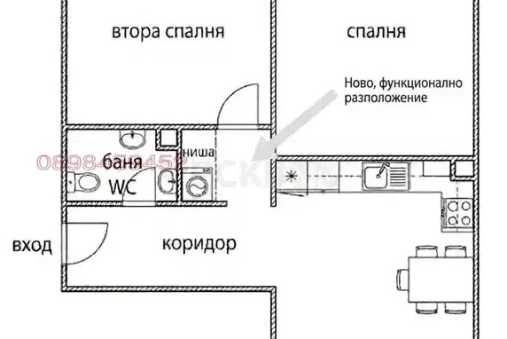 2-bedroom apartment in Burgas, Meden Rudnik - Zona B
