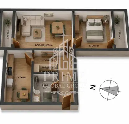 Photo 4 — 2-room apartment with sea view in Slaveykov, Burgas
