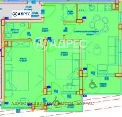 Photo 4 — Three-room apartment in Slaveykov, Burgas with elevator