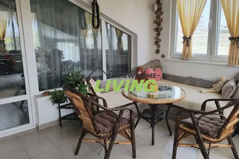 Three-room apartment with enclosed terrace in Slaveykov, Burgas