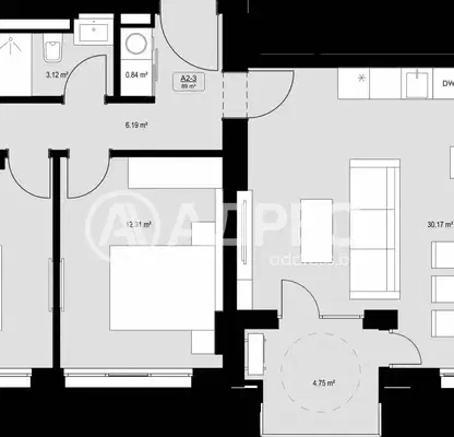 Photo 4 — Three-room apartment in Slaveykov, Burgas with elevator