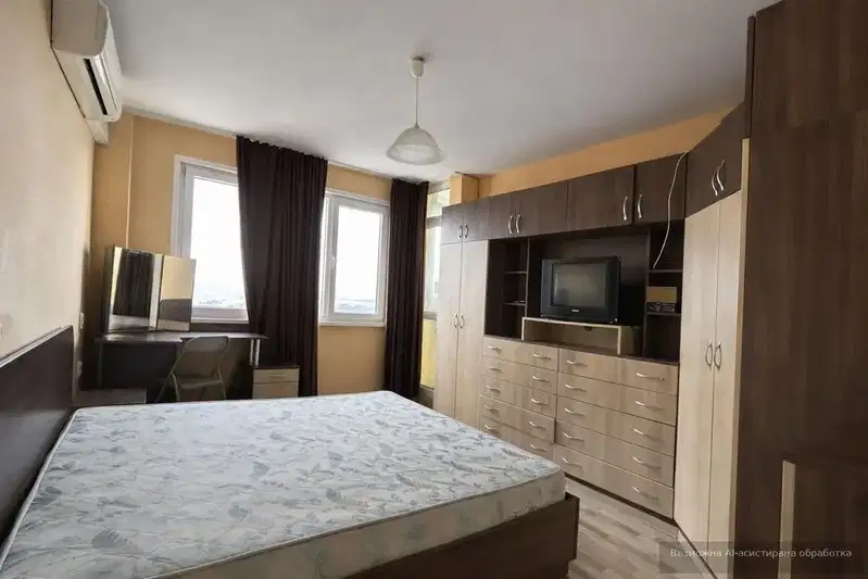 Two-room apartment in Slaveykov, Burgas with terrace on a high floor