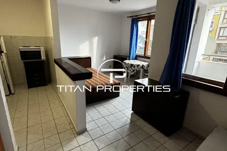 One-room apartment in Vazrazhdane residential complex, Burgas with terrace