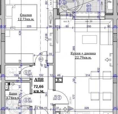 Снимка 2 — Двустаен апартамент в Царево с тераса и асансьор