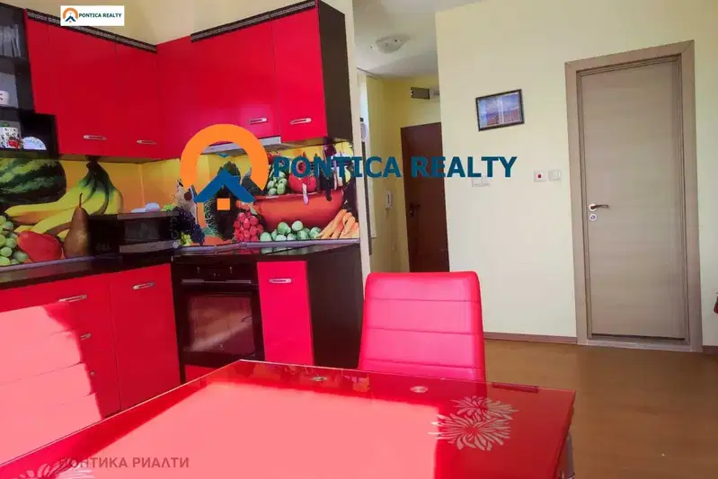 Spacious 2-room apartment in Chernomorets with terrace
