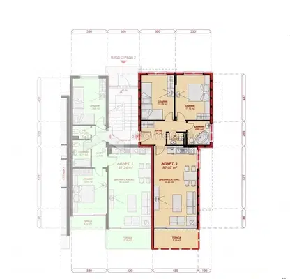 Photo 3 — Three-room apartment with terrace and pool in Chernomorets