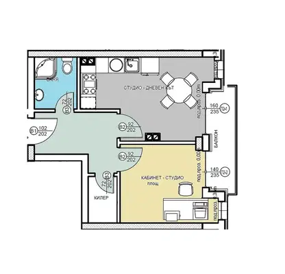 Photo 3 — Two-room apartment in Badema, Haskovo with terrace