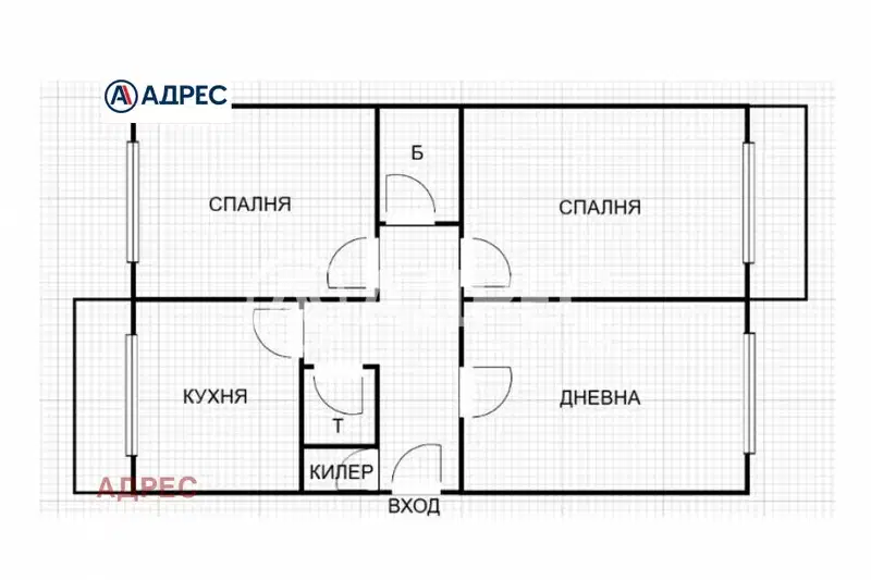 3-bedroom apartment in Dobrich, Kavarna