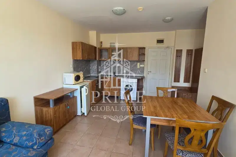 Two-room apartment in Sunny Beach resort with terrace