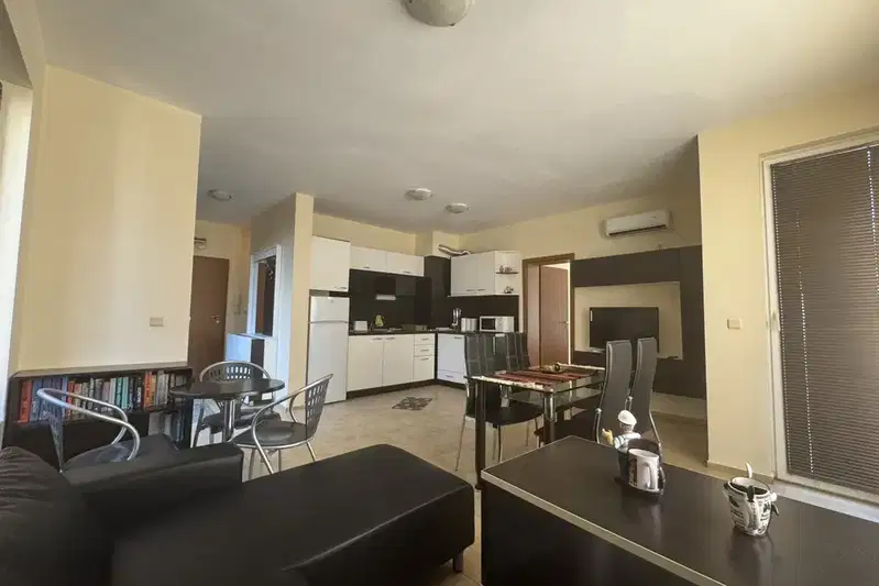 Two-room apartment with 3 terraces in Sunny Beach, pool