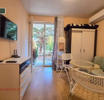 Снимка 2 — Двустаен апартамент с дворче в Слънчев бряг, Messembria Resort