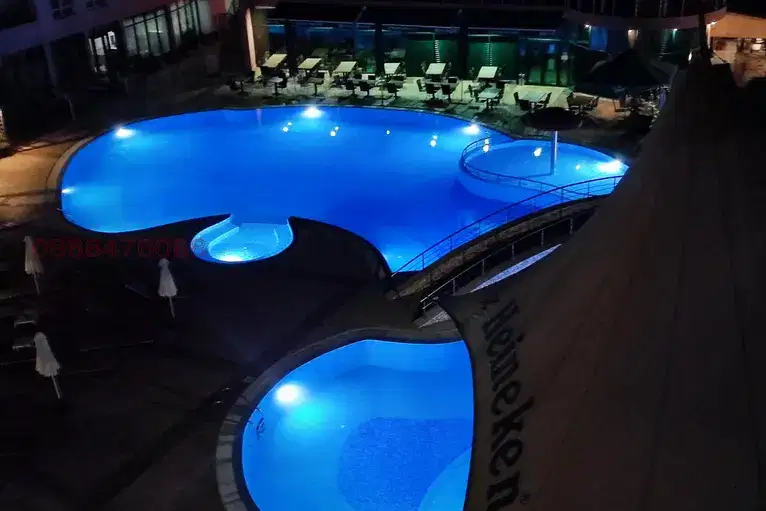 One-room apartment in Sunny Beach resort with elevator