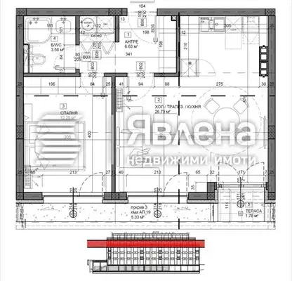 Снимка 2 — Двустайно жилище с морска панорама в Св. Св. Константин и Елена