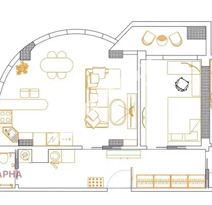 Photo 3 — Three-room apartment with sea view in Zlatni Pyasatsi resort