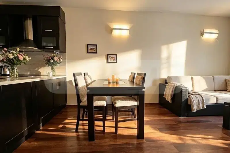 Two-room apartment with sea view in Zlatni Pyasatsi