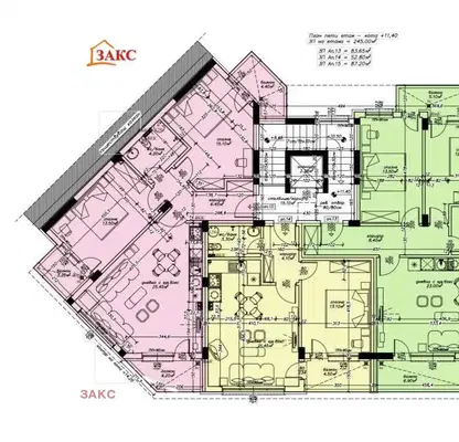 Снимка 2 — Тристаен апартамент в Кърджали, Възрожденци с тераса