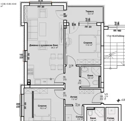 Photo 2 — 3-room apartment in Kardzhali, Vazrozhdentsi with terrace