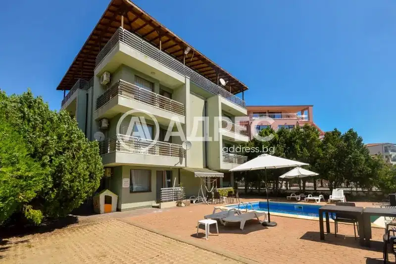 Three-room apartment with two terraces in Nesebar, Aurelia district