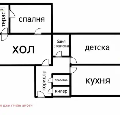 Снимка 5 — Просторен 3-стаен апартамент в центъра на Перник с тераса
