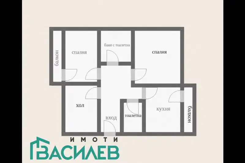 3-room apartment with two balconies in Moshino, Pernik