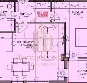 Photo 5 — Two-room apartment in Druzhba 2, Pleven with elevator