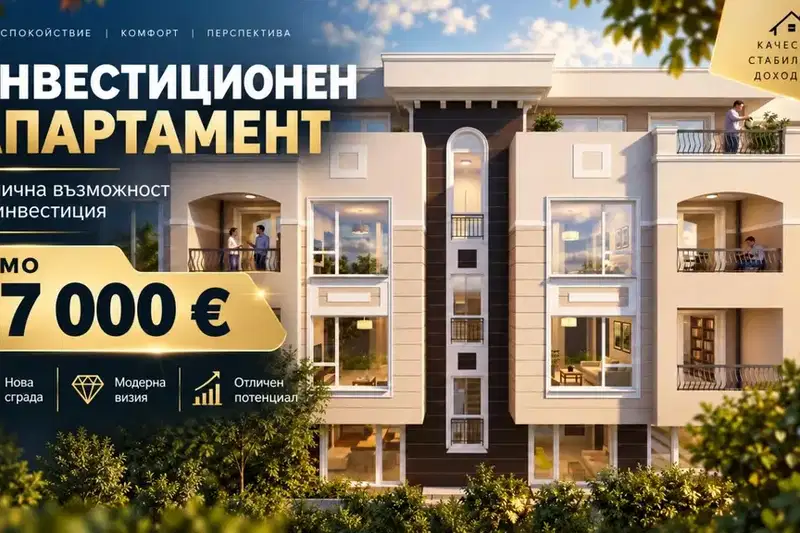Двустаен апартамент в Беломорски, Пловдив с тераса