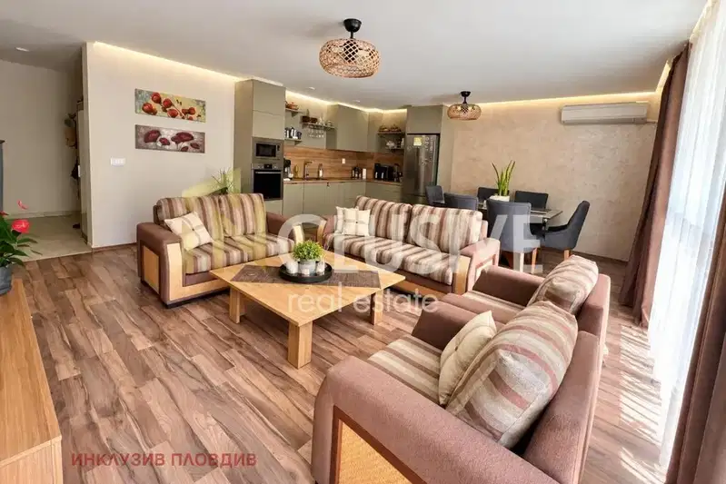 Spacious 3-room apartment in Gagarin, Plovdiv with two terraces