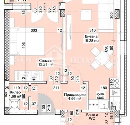 Photo 2 — Two-room apartment in Plovdiv, Hristo Smirnenski with terrace