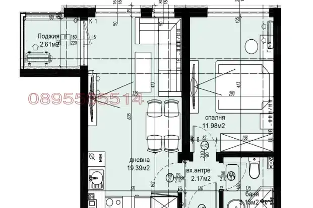 2-bedroom apartment in Plovdiv, Hristo Smirnenski