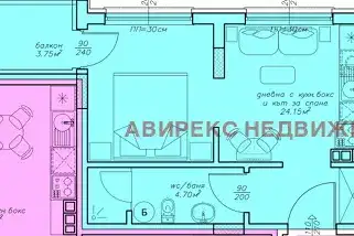 One-room apartment in Kamenitsa 1, Plovdiv, new-build