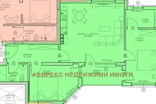 Three-room apartment in Kamenitsa 1, Plovdiv with underground parking