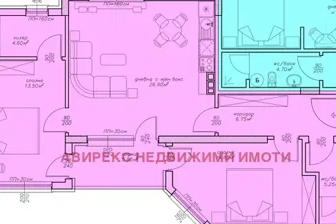 Three-room apartment in Kamenitsa 1, Plovdiv with underground parking