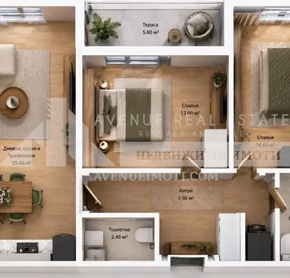 Photo 2 — 3-bedroom apartment in Plovdiv, Kamenica 2