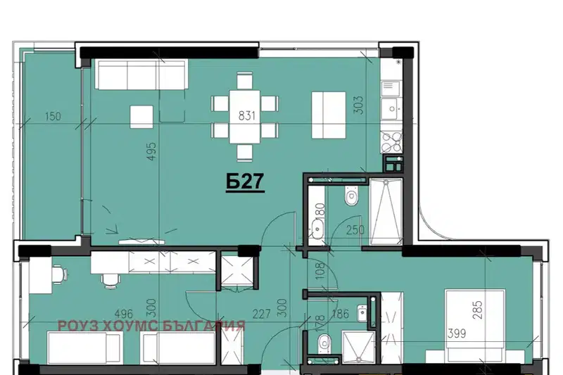 3-bedroom apartment in Plovdiv, Kyrshiyaka