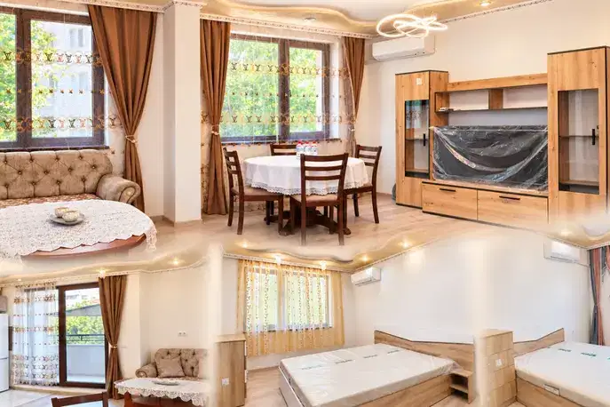 Three-room apartment with terrace in Karshiyaka, Plovdiv
