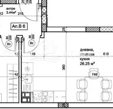 Снимка 2 — Двустаен апартамент в Кючук Париж с тераса, Пловдив