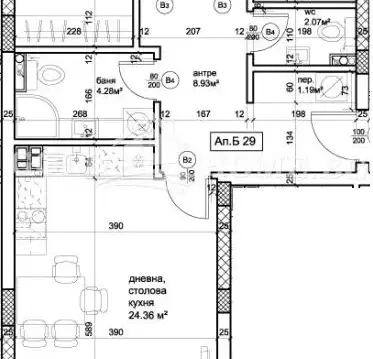 Photo 4 — Three-room apartment in Kyuchuk Parizh with two terraces