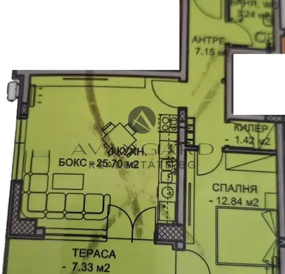 Снимка 4 — Двустаен апартамент в Остромила, Пловдив с тераса