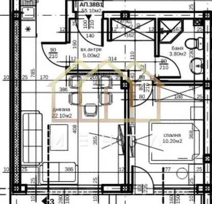 Снимка 5 — Двустаен апартамент с тераса в Остромила, Пловдив